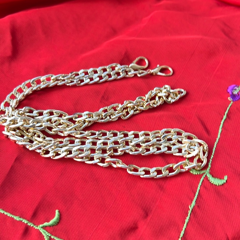 GOLD plated 50” chain for purse or wallet